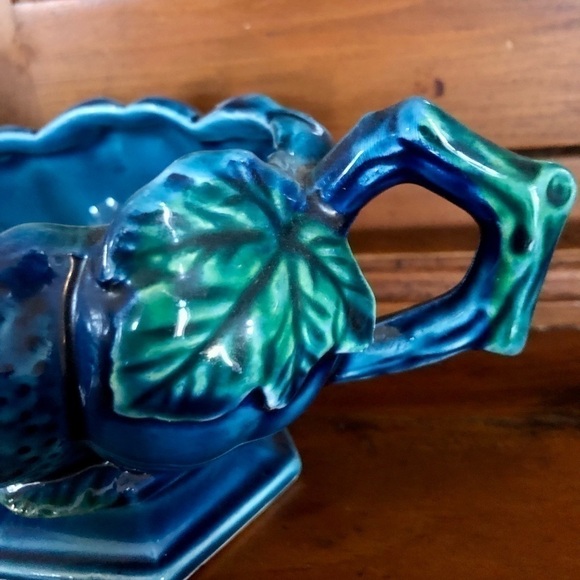 Vintage Mid- Century Inarco Japan Ceramic Mood Indigo Cream And Sugar Set - Picture 8 of 12